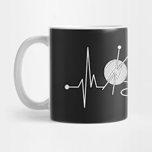 Heartbeat Crochet Mug